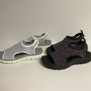 Women’s Bundle Of 2 Skechers Yoga Foam Flex Appeal 4.0 Slingback Sandel Sz 10